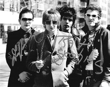 * DAVE VANIAN & RAT SCABIES * signed 8x10 photo * THE DAMNED * COA
