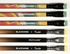 Blackwing 6-Pencil Collector Guitar Vol 710 Jerry Garcia + Fender Stratocaster