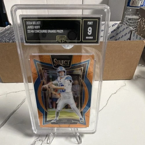 Panini 2024 Select Jared Goff Concourse Orange Prizm #36 /49 GMA 9 Lions