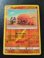 Pokemon Cosmic Eclipse Trapinch Reverse Holo Common Card 107/236 NM