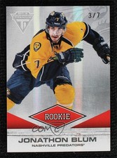 2011-12 Panini Titanium Rookie 3/7 Jonathon Blum #195 7ez