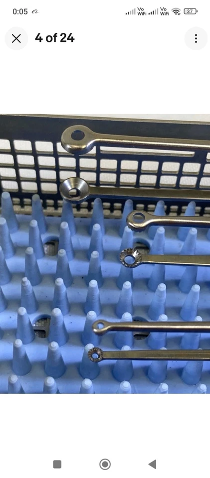 Set of 7 Aesculap Yasargil Tissue Grasping/Tumor Micro Form Forceps & Tray Neuro - Image 4 of 4