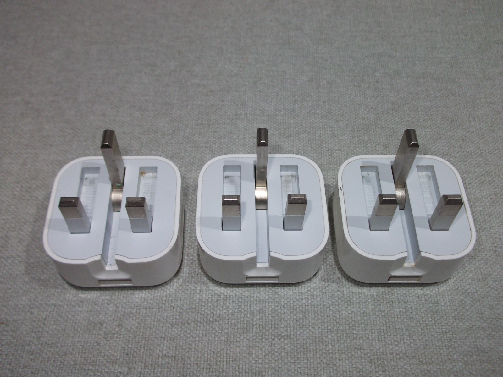 3x JOBLOT Apple A1552 Power Adapter Charger Plug Folding Pins iPhone Watch