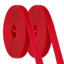 2pcs Carpet Marker Strips 0.6 Inch x 16.4 Ft, Floor Markers Nylon Strip, Red