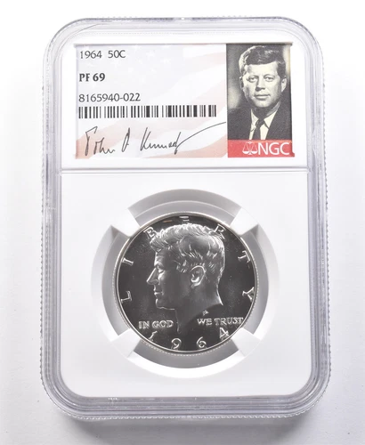1964 Kennedy Half Dollar PF69 NGC Great Cam Contrast *5032