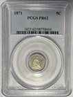 1871 Seated Liberty Half Dime PCGS PR62 ‼️BLAST WHITE PROOF - GREAT EYE APPEAL‼️
