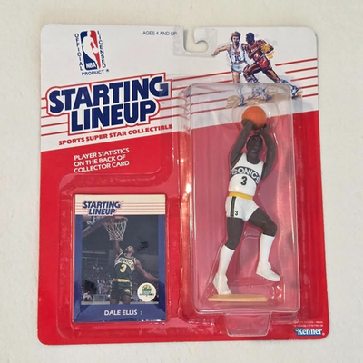 #ad 1988 DALE ELLIS SLU Starting Lineup NBA Seattle Supersonics $65.95