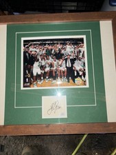Boston Celtics NBA Champions Photo Doc Rivers Signature Framed Picture Auto PSA