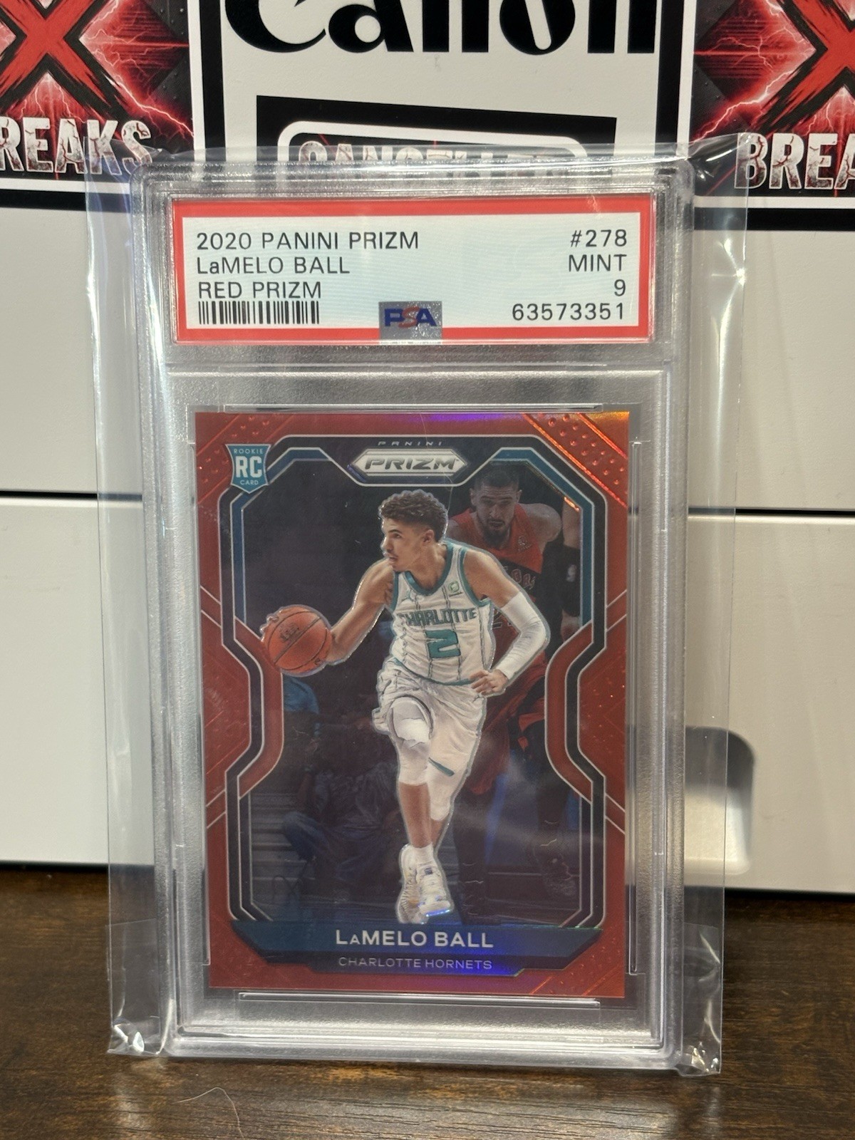 2020 Prizm LaMelo Ball Red Prizm PSA 9 #d 299