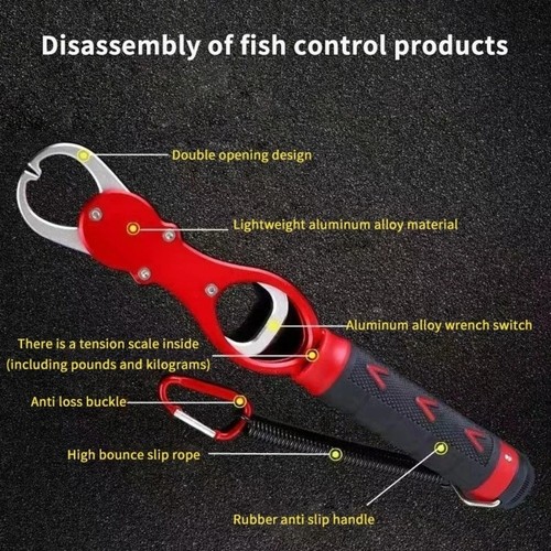 with Weighing Scale Heavy Duty Fish Lip Gripper Fish Controller Fishing - Picture 5 of 12