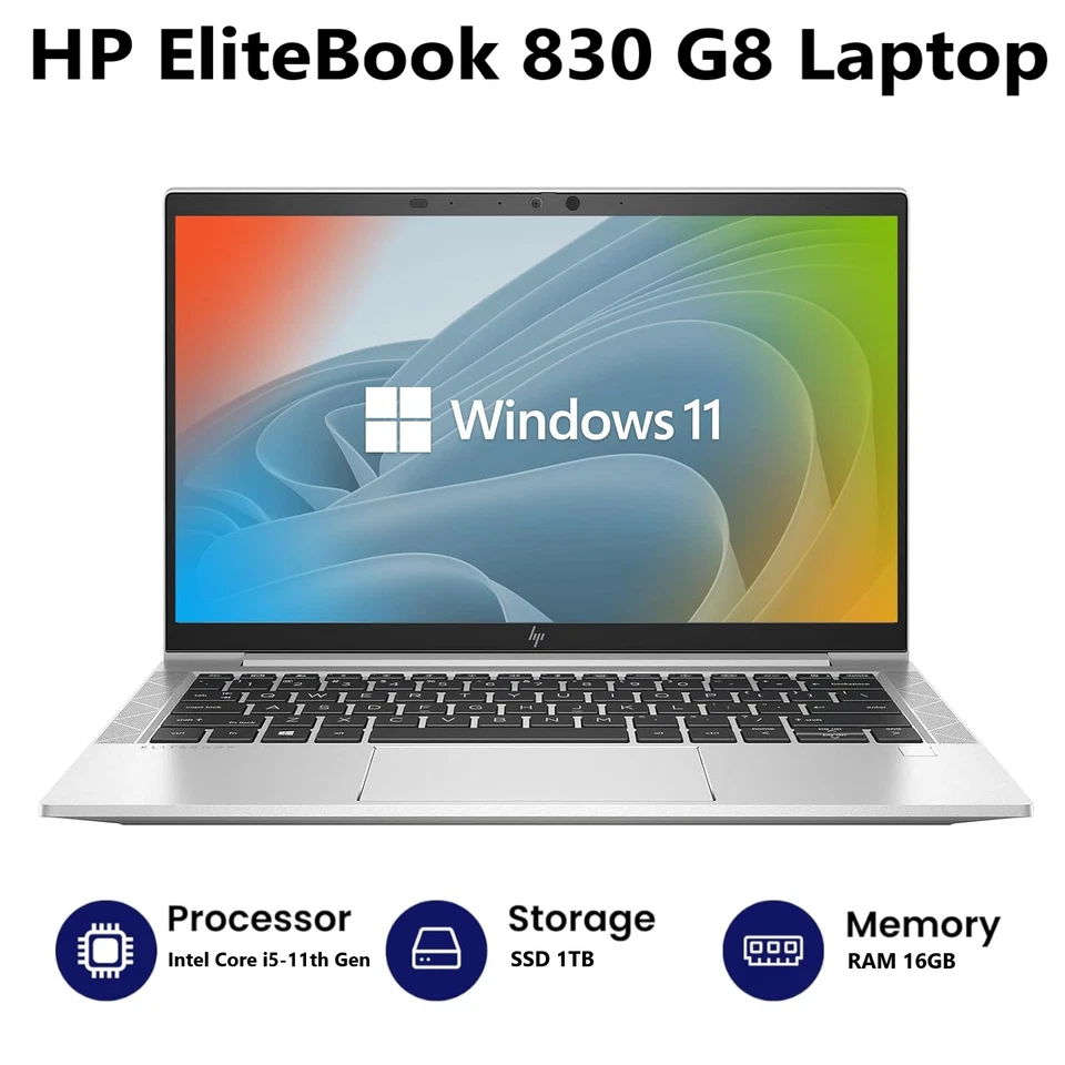 HP EliteBook 830 G8 · i5-1135G7 · 16GB · 1TB, photo 2 of 5