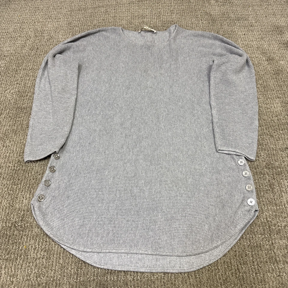 Suéter Michael Kors Gris Manga Larga Pullover Mujer’s Talla Pequeña Foto 2 de 4