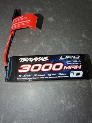 Traxxas LiPo Akku Power Cell 3000mAh 7,4V 2s 20C mit iD-Stecker - 2827X