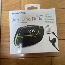 Memorex Digital AM FM Armband Radio MR700GN Battery Operated