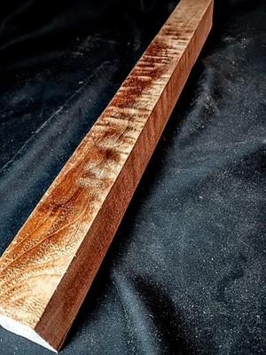 Curly Maple Turning Blank 21  x 1 7/8  x 1 7/8  | Figured Maple