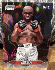 2025 Topps Stadium Club UFC Chrome C-86 Kamaru Usman Lava Refractor