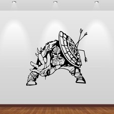 Wandtattoo Wikinger mit Schild - Aufkleber für die Wand