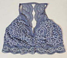 Soma Bralette Heather Lace Womens Large Wireless Removable Padding Lacy Back
