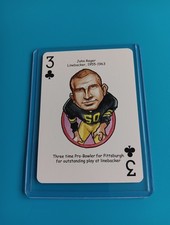John Reger Card Pittsburgh Steelers Hero Decks Playing Card Football Card Rare