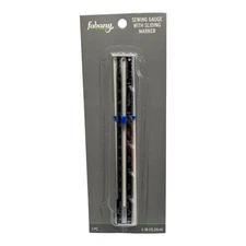 Fabany Metal Sewing Guage Measurment Tool w Sliding Marker 6”