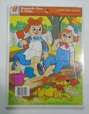 Sealed 1980 Raggedy Ann & Andy & Arthur Whitman Frame Tray Puzzle
