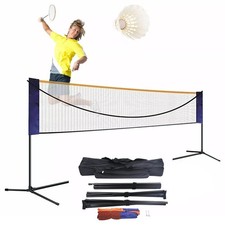 20Ft Portable Badminton Net Indoor Outdoor Volleyball Training Court Sports Tool