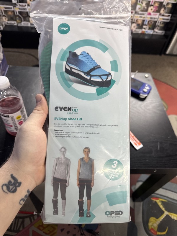 EvenUP Shoe Lift Height Balancer Size L Women 11.5-13.5.  Men 11-13 NEW