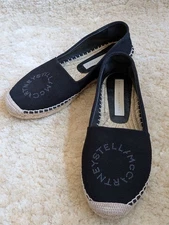 Women 6.0US Stella Mccartney Shoes Black Slip-On Espadrilles Limited Edition VHT