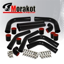 Fast 2.5 Inch 8pcs Universal Aluminum Tube Set 457MM Black