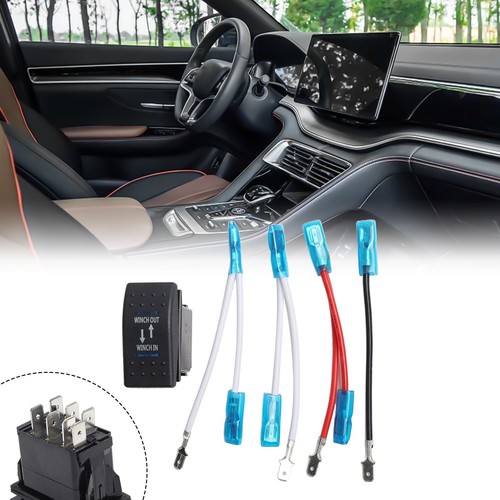 Interrupteur à bascule LED bleu facile à installer pour voitures camping-car e