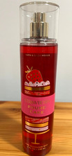 Bath  Body Works Strawberry Pound Cake Fine Fragrance Mist Spray 8 fl oz: NEW