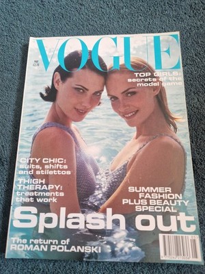 Vogue May 1995, Shalom Harlow and Amber Valletta cover