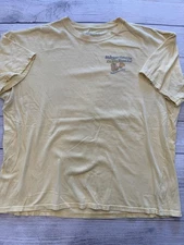 Margaritaville Shirt Mens Extra Large Yellow Rhythm Booze Nashville Graphic Tee