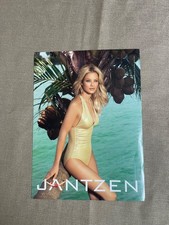 Jantzen Girl in Gold Bathing Suit Magazine Advertisement Ad 2007 back side red s