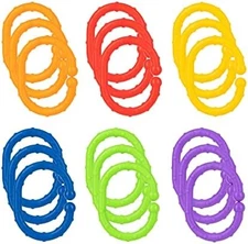 Nuby Linkables Car Seat Stroller Toys 18 Count