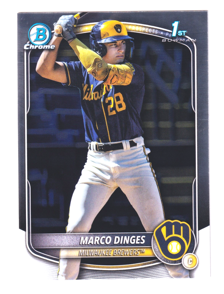 2025 Bowman Chrome Prospects #BCP-183 MARCO DINGES 1ST BOWMAN RC