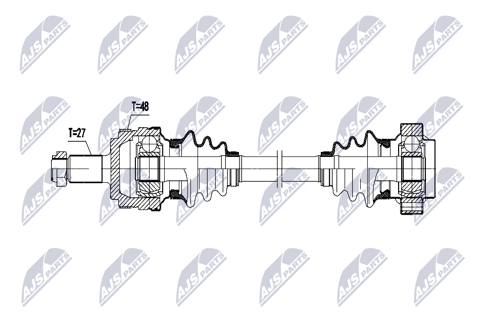 Fits NTY NPW-BM-200 REAR RIGHT AXLE BMW E36 1991-> BMW E46 1997-> - Image 8