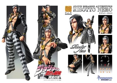 Medicos JoJo's Bizarre Adventure Super Action Statue Risotto Nero Figure