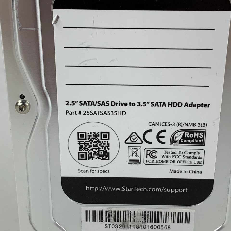 StarTech 25SATSAS35HD 2.5 to 3.5 SATA SAS Hard Drive Adapter - Image 3 of 4