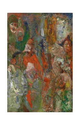 James Ensor Scène Carnavalesque : Archival Quality Giclée Art Print 1890