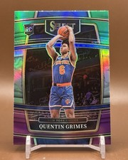 2021-22 Panini Select - Quentin Grimes #24 Green White Purple Prizm (RC)