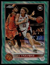2022-23 Topps Chrome NBL #67 Luke Travers Aqua Wave Refractor #/199