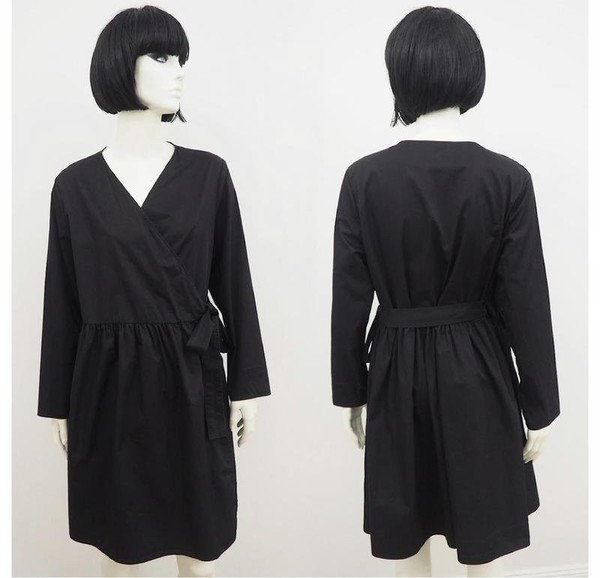 Women COS Dress Black Cotton 36 / S / 44 #6QUM