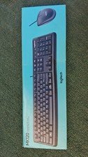 LOGITECH MK120 plug and Play USB Corded Keyboard  Mouse Combo NIB