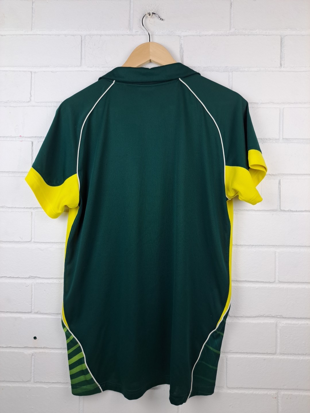 Cricket Australia Womens Training Top Size 16 Asics Official Licensed Green Gold thumbnail 3