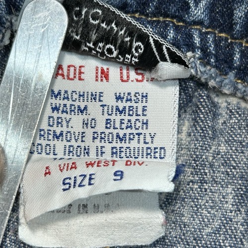 Vintage 80er Acid Wash Denim Damen Jeans Größe 9 Hohe Taille Hergestellt in den USA - Bild 5 von 11