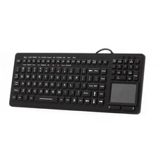 IP68 Waterproof Silicone Keyboard with Touchpad and Numeric Medical Keypad