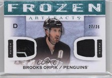 2014 Upper Deck Artifacts Frozen Green Patch/Patch 27/36 Brooks Orpik Patch 0f8