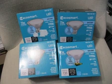 4 EcoSmart Two Packs 9.4W  75W Equivalent Light Bulbs PAR30S Dimmable Flood LED