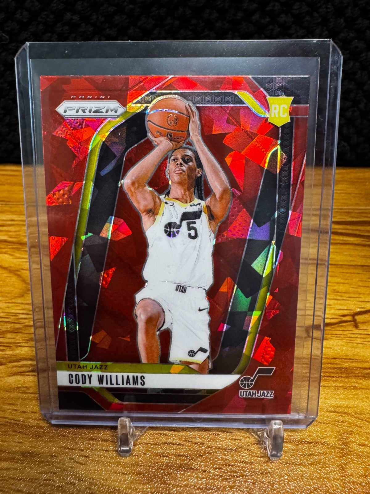 2024-25 Panini Prizm - Cody Williams #232 Red Ice Prizm (RC)